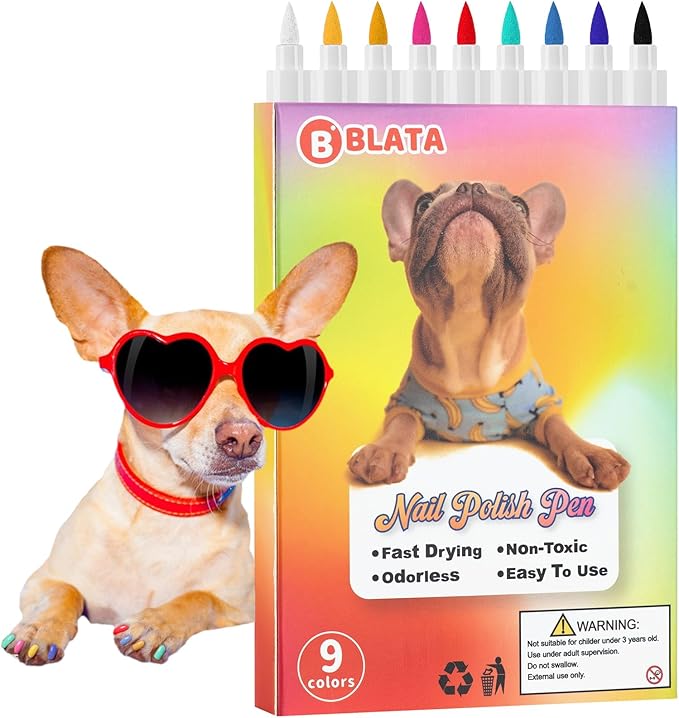 Dog Nail Polish Pen Quick Dry, Odorless, Pet Grooming Kit, Pet Nail Polish, Pet Costume, Dog Safe Paint, Pet Paint, Dog Safe Paint for Paws, Horse Safe Paint, Dog Friendly Nail Polish