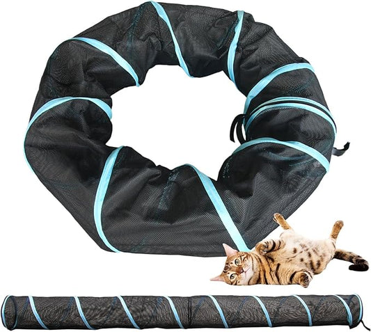 Cat Furniture Tent for Indoor and Outdoor Playpen Portable Cat Tunnels, Outdoor Kennel (10ft Tunnel)
