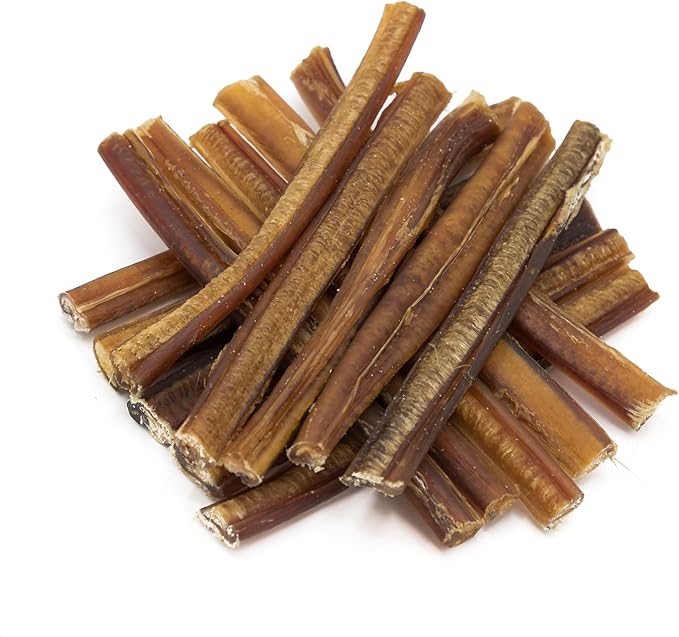 Best Bully Sticks 6 Inch All-Natural Bully Sticks for Dogs - 6” Easily Digestible, 100% Grass-Fed Beef, Grain and Rawhide Free | 25 Pack