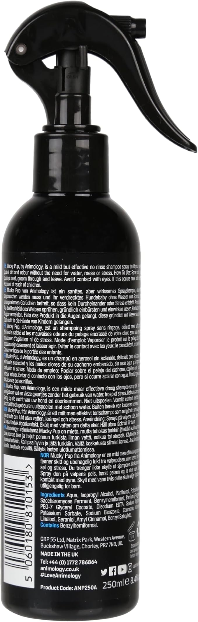 Mucky Pup No Rinse Puppy Shampoo (250ml Spray)