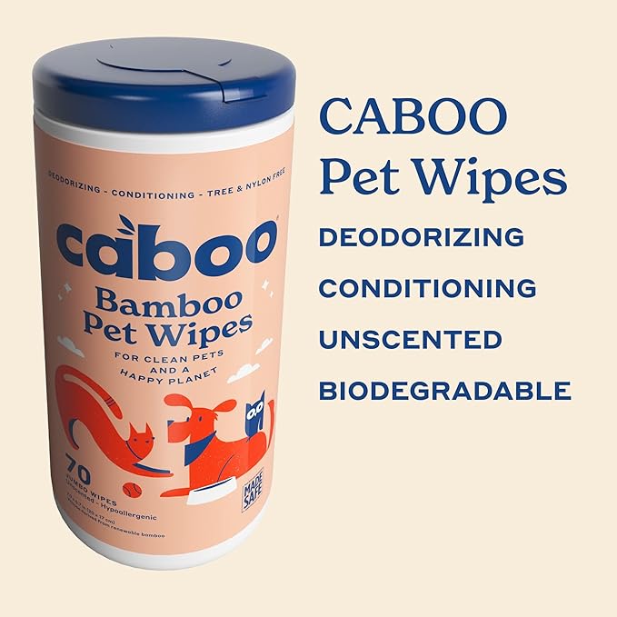 CABOO BAMBOO PET WIPES (8x70.00)
