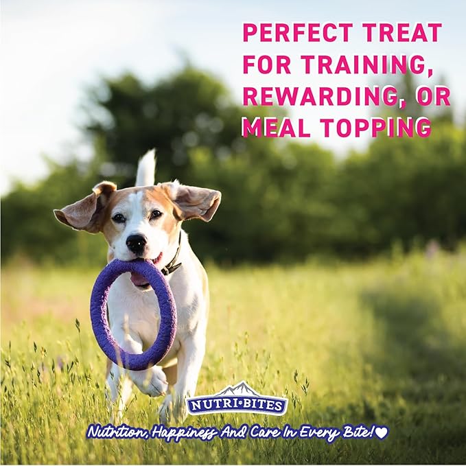 Nutri Bites Freeze Dried Pork Liver Dog & Cat Treats, 4oz | Healthy Pet Training Treats or Food Topper | All Natural, Single Ingredient, High Protein | Great for Puppy, Small, Medium, or Large Breeds