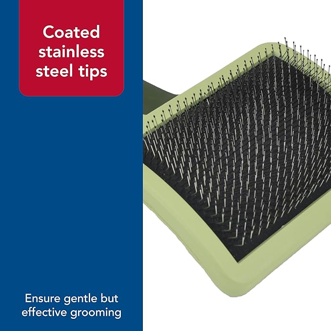 Coastal Pet Safari Curved Firm Slicker Brush - For Dog Grooming and Detangling All Hair Types - 6.5" x 3.06"