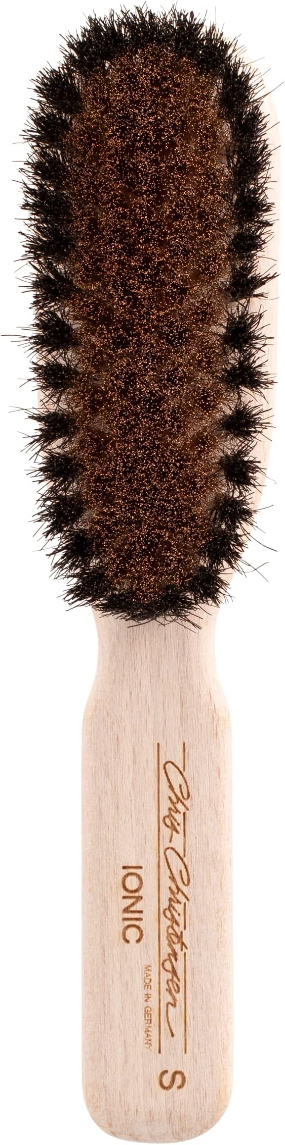 Chris Christensen Original Ionic Boar/Brass Dog Brush, Groom Like a Professional, Boar/Brass Bristles, Beech Wood Handle, Distributes Natural Oils Making for a Healthy Coat
