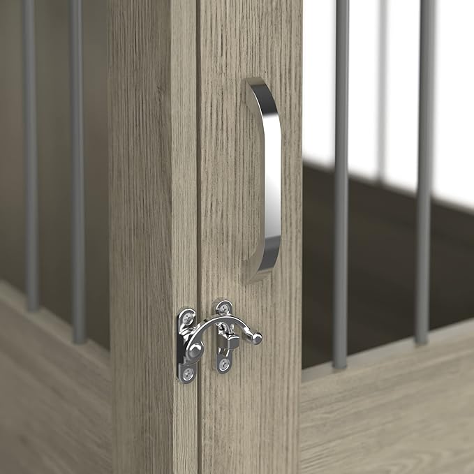 ClosetMaid Pet Crate End Table Furniture for Small Dogs or Cats Under 12 lbs, Earth Gray Wood Grain Finish