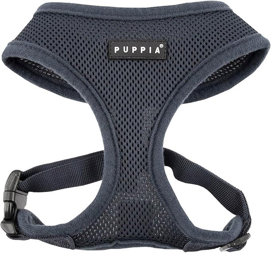 Authentic Puppia Soft Harness, Grey, XX-Large