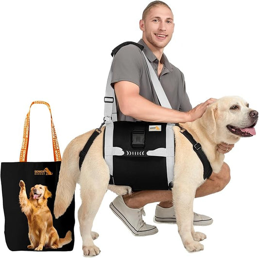 Dog Lift Harness for Large Dogs,Full Body Dog Sling Carrier with Handle,for Up Stair/Back Legs Support/Dogs Joint Injuries/Arthritis