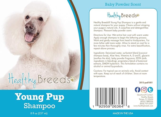 Healthy Breeds Poodle Young Pup Shampoo 8 oz