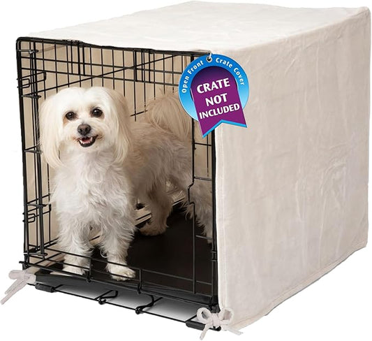 Pet Dreams Dog Crate Cover, Breathable, Dog Kennel Cover, Single Door, Dog Cage Covers for Dog Crates, Fabric Dog Crate Covers (Fits iCrates 18, 24, 30, 36, 42, 48 inches)