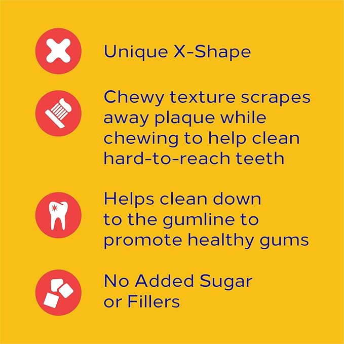 Pedigree Large Dog Dental Treats Beef Flavor Dental Bones, 62.4 oz. Multipack (72 Treats)