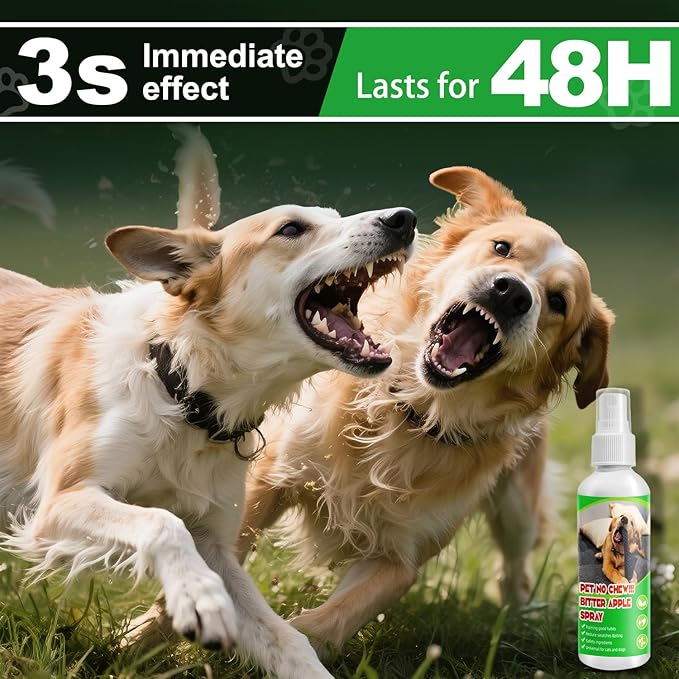 Bitter Spray for Dogs, Dog Spray to Keep Dogs from Chewing Furniture & Anti Biting, Extra Strength No Chew Spray for Dogs, Suitable for Indoor and Outdoor