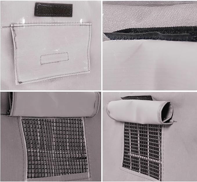 Dog Crate Cover Waterpoof Grey Pet Kennel Covers for Puppy Cat Indoor Outdoor Fit for 1 Door Wire Crate, 18.50x12.60x14.96 Inch