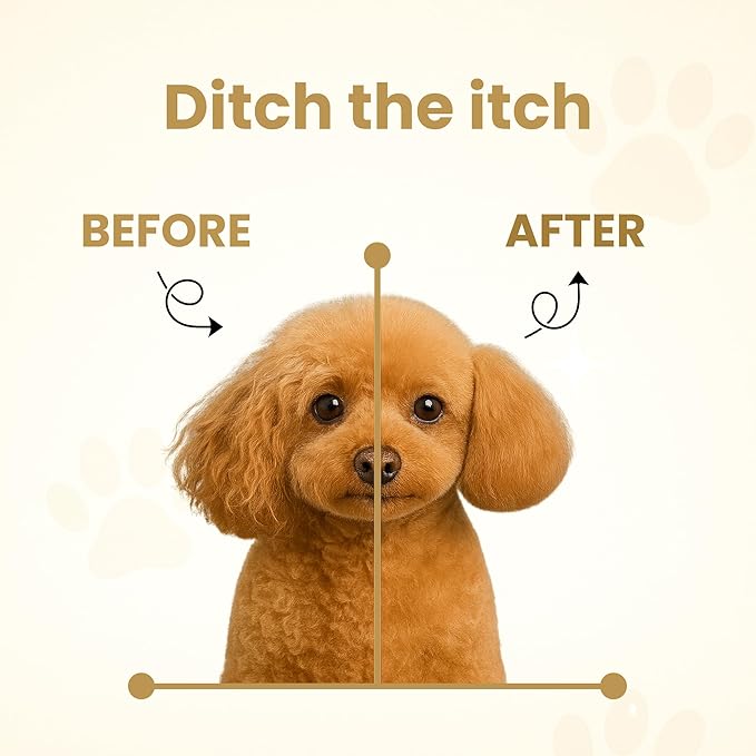 Hypoallergenic | Oatmeal & Honey Liquid Dog Shampoo| Extra Gentle for Even Puppies| Unscented