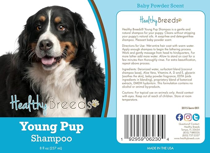 Healthy Breeds Bernese Mountain Dog Young Pup Shampoo 8 oz