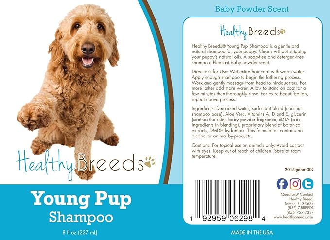 Healthy Breeds Goldendoodle Young Pup Shampoo 8 oz