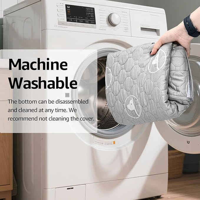 PJYuCien Dog Playpen Bottom Pad and Cover Fits for 36 Inch 4 Panels Exercise Pet Pen,Grey