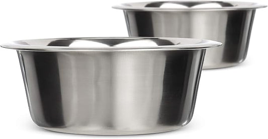 Neater Pet Brands Stainless Steel Dog and Cat Bowls (2 Pack) Neater Feeder Medium Deluxe Extra Replacement Bowl (Metal Food and Water Dish) (3.5 Cup)
