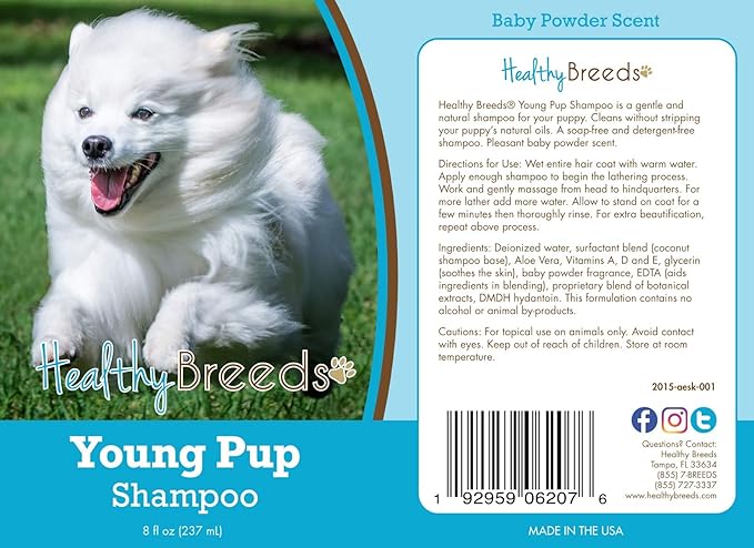 Healthy Breeds American Eskimo Dog Young Pup Shampoo 8 oz
