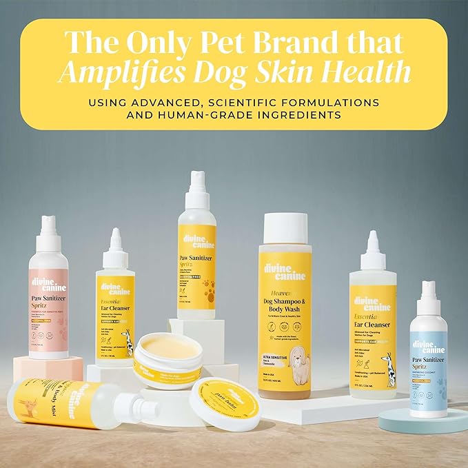 Cleansing Hair and Body Spray for Dogs - 5.1 Fl Oz of Dog Deodorizer, Long Lasting Formula - Everyday Body Spray with Aloe, Lemongrass Oil, and More - Made in The USA