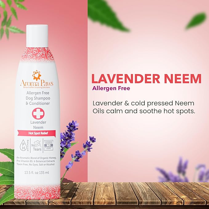 Hot Spot Shampoo & Conditioner 2-in-1 and Hot Spot Relief Balm Kit by Aroma Paws