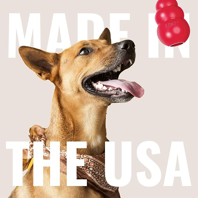 KONG Classic Stuffable Dog Toy - Fetch & Chew Toy for Dogs - Treat-Filling Capabilities & Erratic Bounce for Extended Play Time - Durable Natural Rubber Material - for XX-Large Dogs