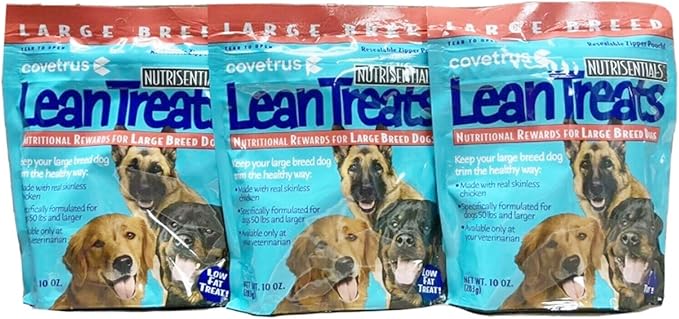 Butler Lean Treats Nutritional Rewards for Large Dogs (3 Pack), 10 oz/Large