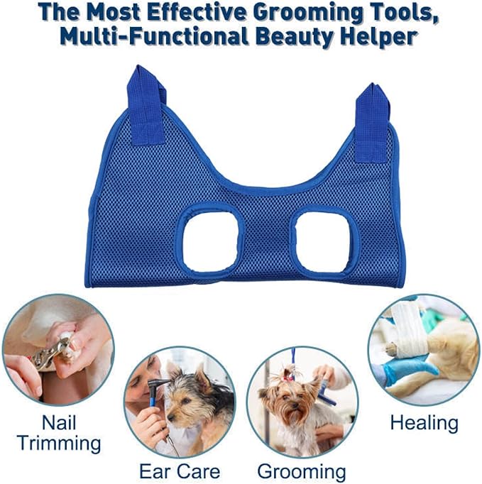 Dog Grooming Hammock Harness for Dogs & Cats with Pet Nail Clipper Trimmer - Pet Grooming Accessory - Dog Slings for Large Dogs - Cat Nail Clippers for Indoor Cats and Large Dogs