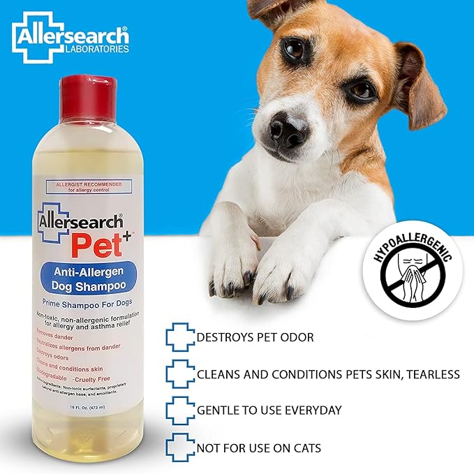 Allersearch Pet+ Anti-Allergen Shampoo, 128 oz