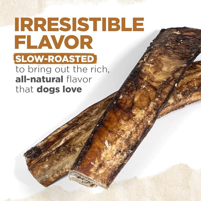 Natural Farm Rib Bones for Dogs (6 Inch, 8 Pack) - Beef Ribs for Dogs, Farm-Raised Cattle - Slow-Roasted Flavor - Low Odor for Indoor, Outdoor Chewing - Promotes Dental Health