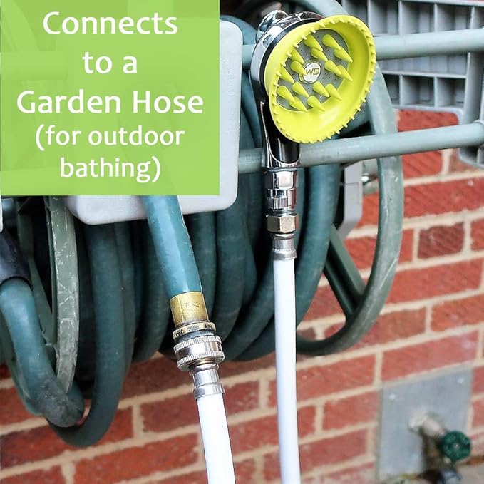 Deluxe Bathtub Spout Dog Wash Kit + Fur Foam Dog Shampoo