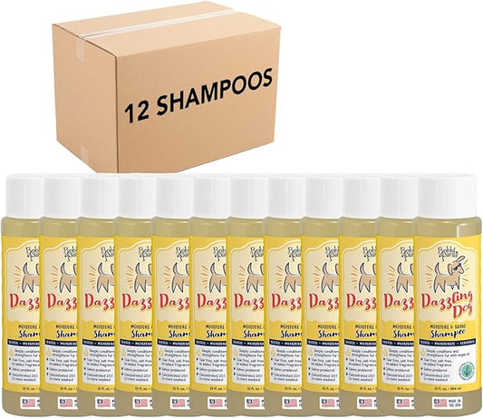 Bobbi Panter Dazzling Dog Shampoo for Moisture & Shine - Natural Ingredients, Tear-Free, Paraben-Free, pH-Balanced, 20:1 Concentrated Formula, Chamomile Scent, 13 oz. (Case of 12)