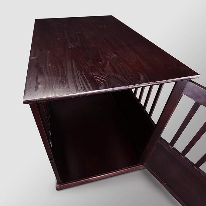 Casual Home Wooden Medium Pet Crate, End Table, Espresso