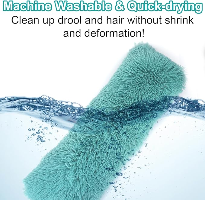 Mity rain Dog Pillow, Dog Calming Pillow for Anxiety Relive, Double Side Long Pillow for Large and Medium Dogs Joint Relief Sleeping Improve, Pet Calming Toy Blue