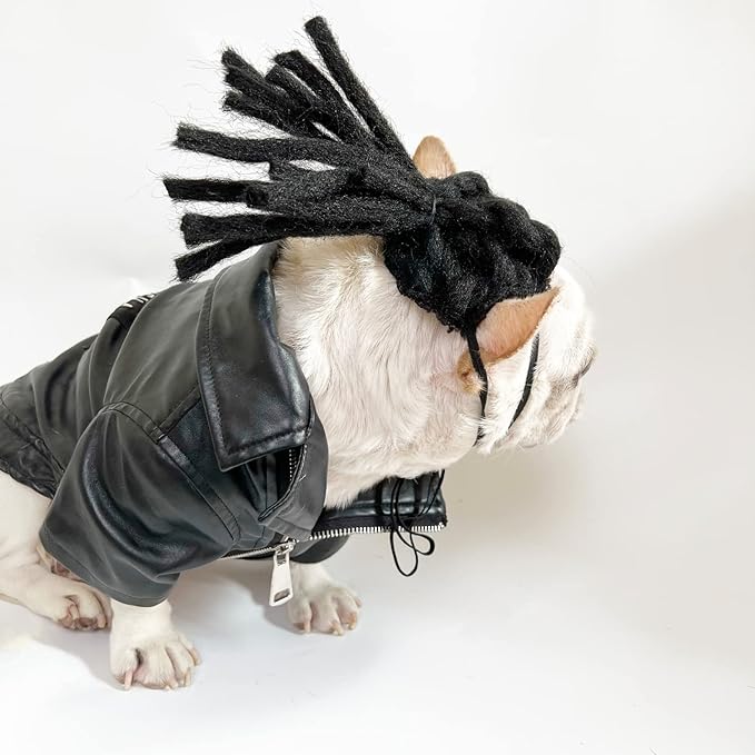 pet k9 Funny Dog Cosplay Wig, Headwear Apparel Toy,Pet Costumes, Cat Dress up for Halloween, Christmas, Parties, Festivals, Dog Wigs