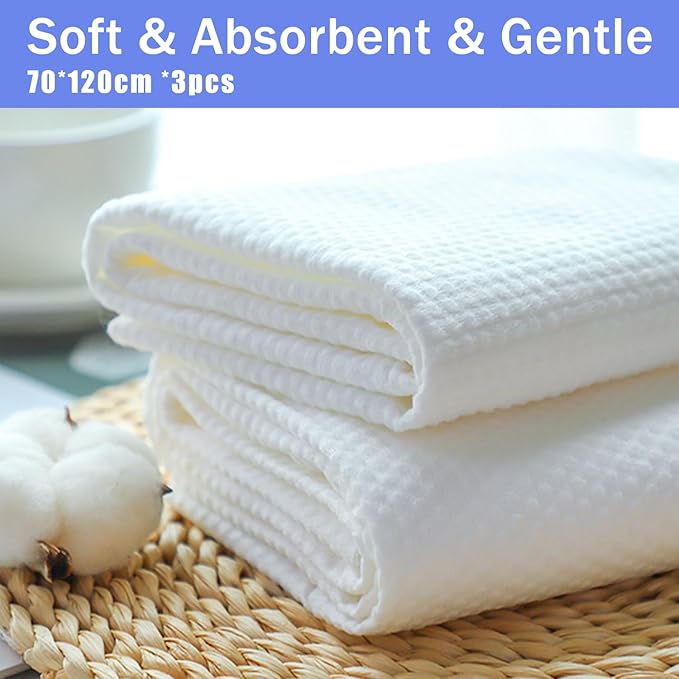 Disposable Pet Bath Towel,3 PCS Portable Pet Grooming Towels,27.5 x 47.2 inch Convenient Pet Cleaning Towel Pet Drying Towels,Absorbent Bath Towel for Large Dog