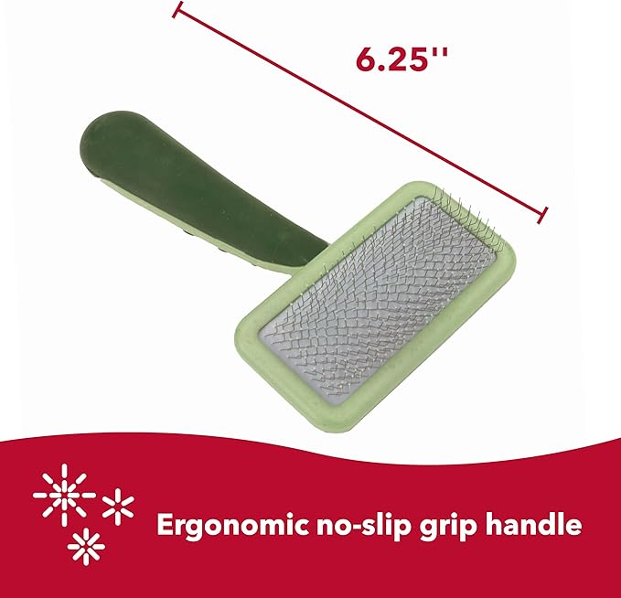 Coastal Pet Safari Dog Soft Slicker Brush - Dog Grooming Brush for Shedding - for Dogs with Short, Medium and Long Hair - Medium - 6.25" x 3.5"