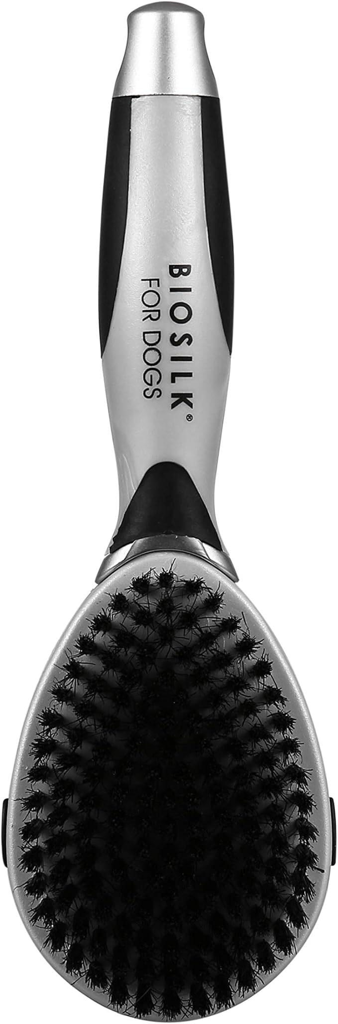 BioSilk for Dogs Double Sided Pin & Bristle Brush | Removes Mats, Tangles & Loose Hair with Minimal Effort & Comfort | Suitable for Long or Short Haired Dogs