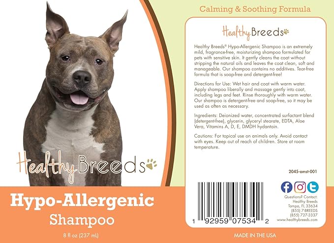 Healthy Breeds American Staffordshire Terrier Hypo-Allergenic Shampoo 8 oz