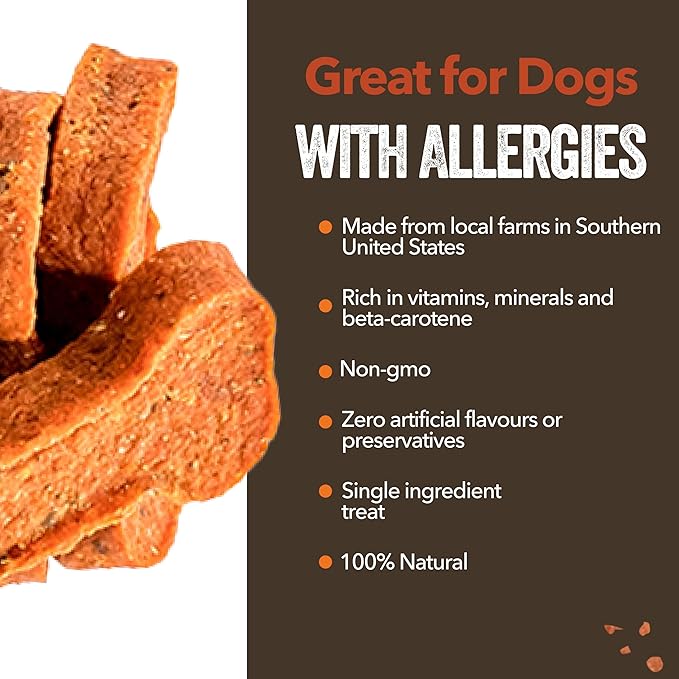 Gaines Family Farmstead Sweet Potato Dog Bones, All-Natural, Grain Free Dog Treats for All Ages & Breeds, Great for Training and Rewards, Made in USA, 2 Pound Bag