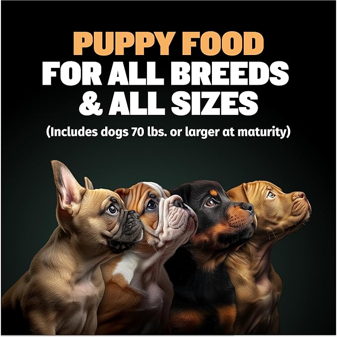 Bully Max Wet Puppy Food - Instant Fresh Dehydrated High Protein Soft Dog Food with Chicken - Healthy Growth for Small & Large Breed Puppies - 2 Dry Dog Food Pounds (Makes 5.5 lbs. of Wet Dog Food)