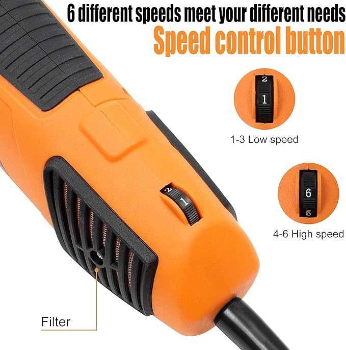 BEETRO 550W Electric Professional Sheep Shears, Animal Grooming Clippers for Sheep Alpacas Goats and More, 6 Speeds Heavy Duty Farm Livestock Haircut, with an Extra Set of Shearing Blades