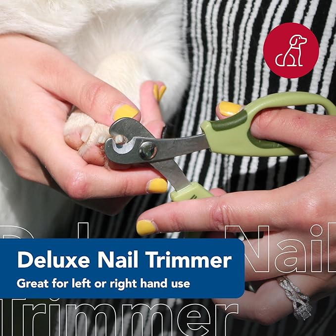 Coastal Pet Safari Dog Deluxe Nail Trimmer - Large Finger Hole and Easy Grip - Stainless Steel Pet Nail Clippers - One Size