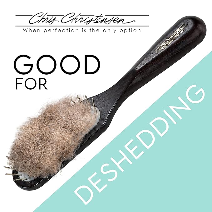 Chris Christensen Dog Brush, 20 mm. Ice Slip Dematting Brush, Specialty Brushes, Groom Like a Professional, Remove Tough Mats and Tangles, Rounded and Grounded Pins, Doesn't Pull Coat