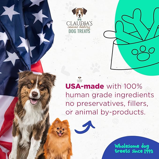 Claudia's Canine Bakery Pink Passion Assortment of Gourmet Dog Cookies, 7oz