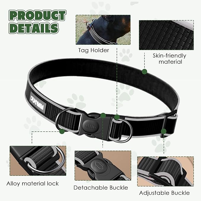 Dog Collar with Tracker GPS - Unlimited Range/Tracking Device/Lost Mode for Dogs Adjustable Size Smart Collar Set - Works with Apple Find My (iOS only)