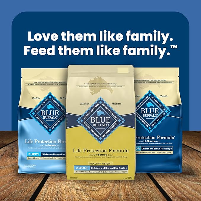 Blue Buffalo Life Protection Formula Healthy Weight Adult Dry Dog Food, Supports an Ideal Weight, Made with Natural Ingredients, Chicken & Brown Rice Recipe, 5-lb Bag