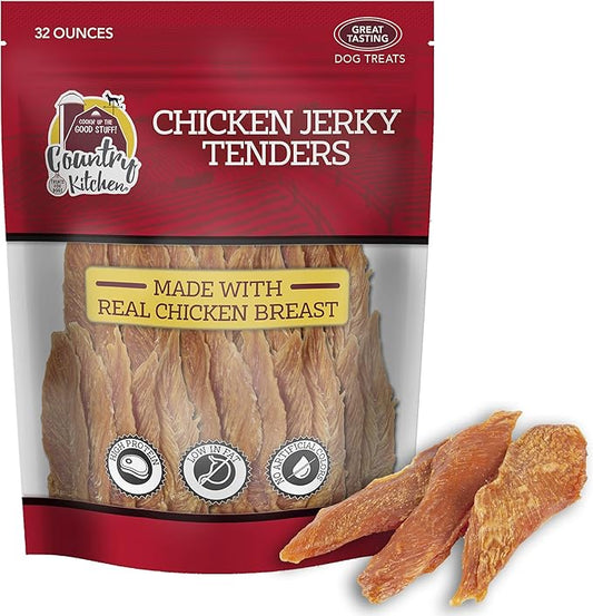Chicken Jerky Tender Dog Treats, High Protein, Low Fat, No Artificial Colors, 32 oz