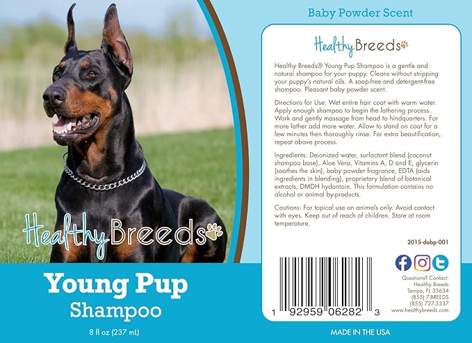 Healthy Breeds Doberman Pinscher Young Pup Shampoo 8 oz
