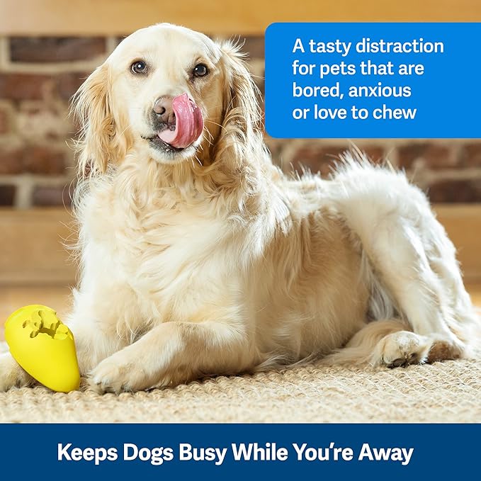 PetSafe Frosty Cone Dog Toys – Fill and Freeze Treat Holding Chew Toy – BPA Free Rubber – French Vanilla Scented – Interactive Pet Puzzle for Boredom or Separation Anxiety