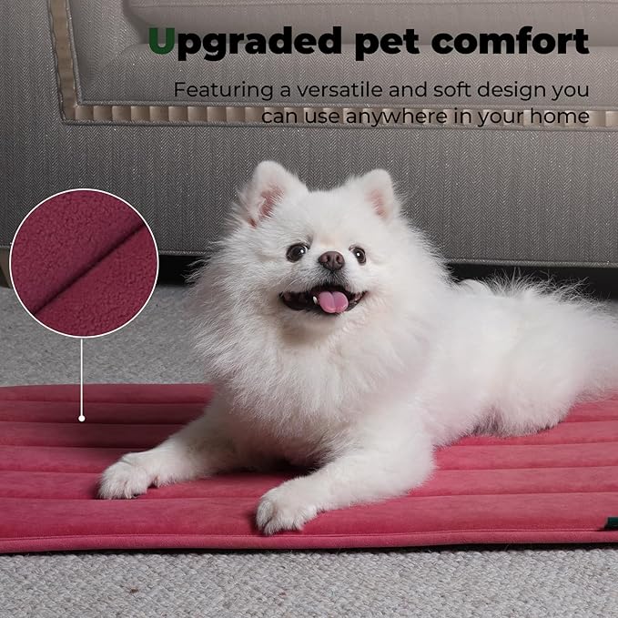 BALANCE Dog Crate Pad, Dog Foam Crate Mat Kennel Pad, Washable Pet Bed Flat Dog Cage Mat for Small Dogs